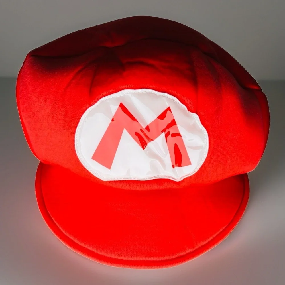 Nintendo Super Mario Red Costume Hat Cosplay Halloween Dress Up Party Cap